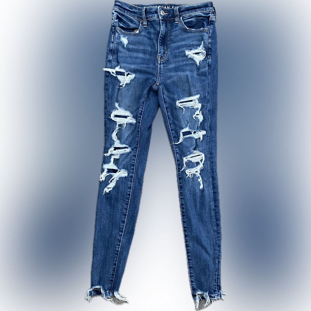 American Eagle Next Level Stretch Super Hi Rise Jegging Size - 4 SHORT